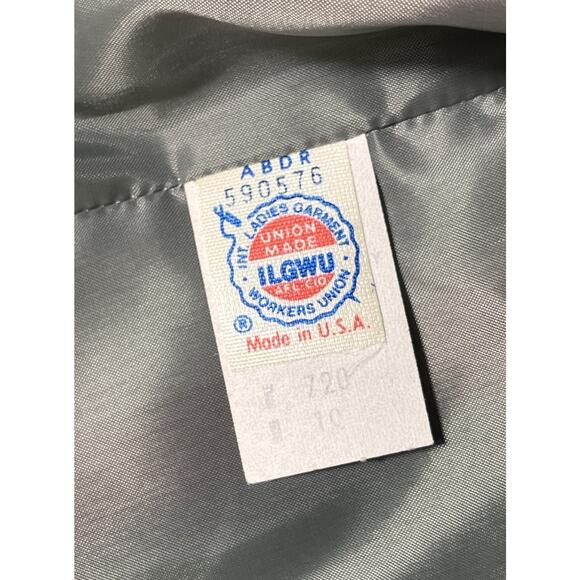 Vintage 1970s Jupe Blazer Women’s Silk Blend Multicolor Stripe ILGWU Union Made - Picture 9 of 16